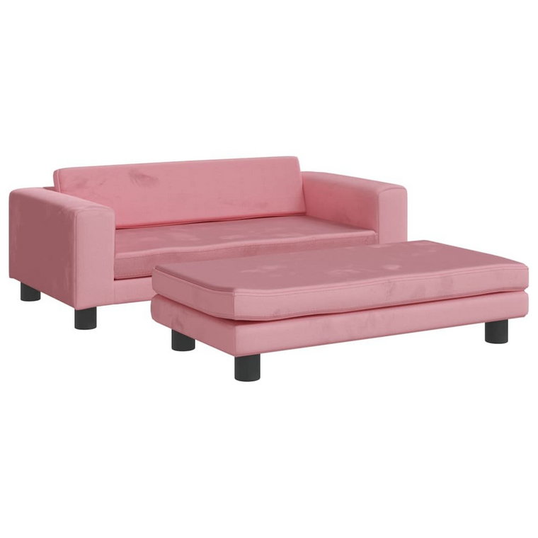 Dziecięca sofa różowa 100x50x30cm - minisofa aksam