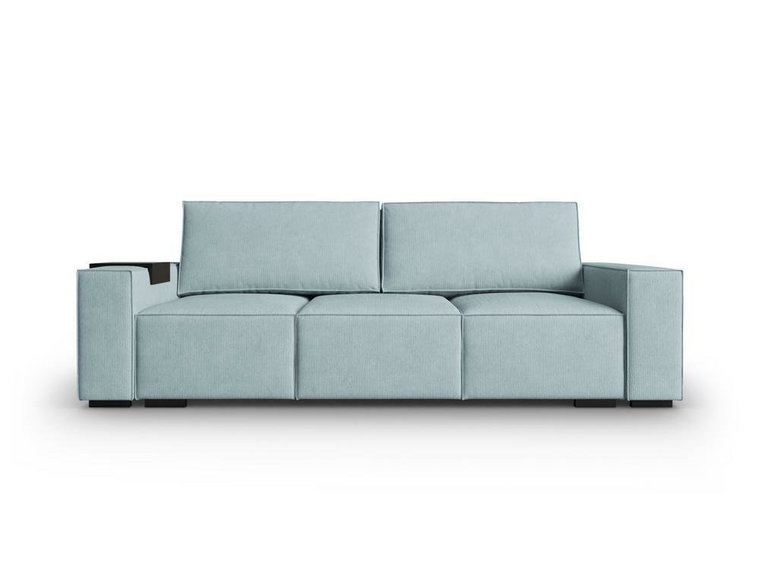 Sofa z funkcją spania Ballo Corduroy niebieska jasna