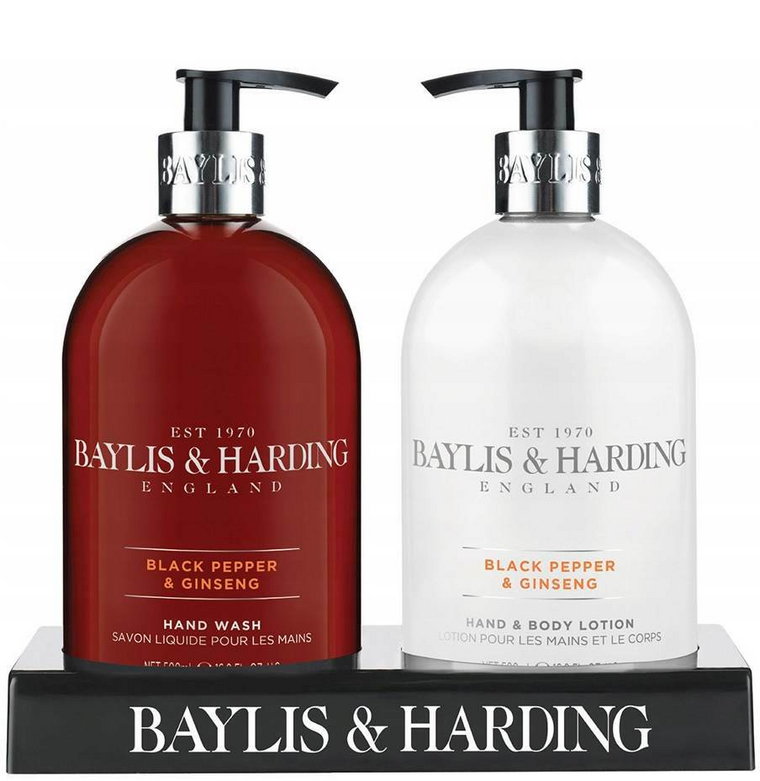 Baylis & Harding Zestaw Mydło w płynie + Balsam do rąk i ciała Mens Pepper & Ginseng