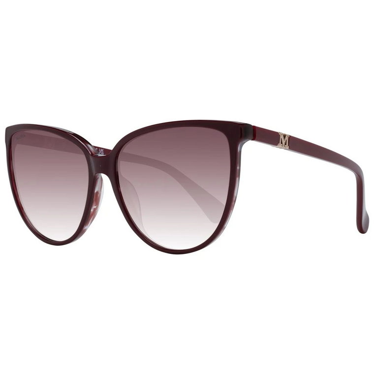 Burgundzkie Okulary Motylek Max Mara