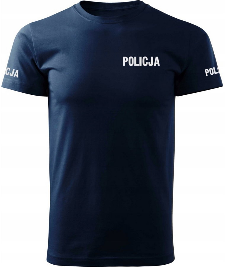 Super! Koszulka Policja bawełna 190 odblaskowa r M