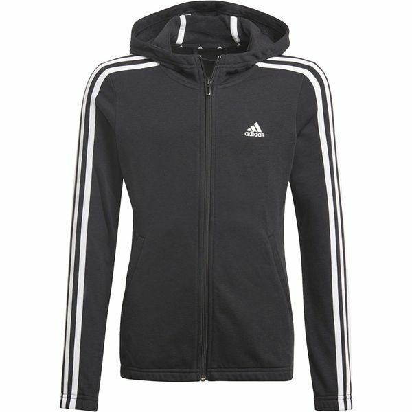 Bluza juniorska Girls Essentials 3-stripes Full-Zip Hoodie Adidas