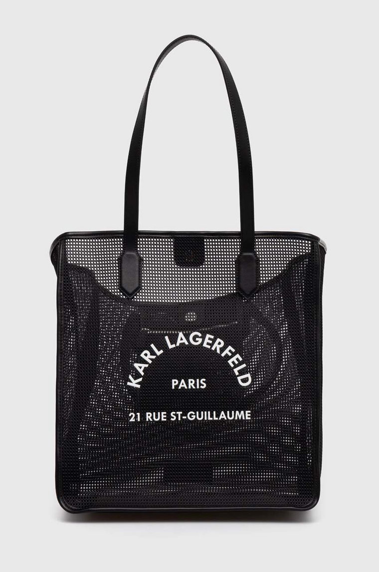 Karl Lagerfeld torba plażowa kolor czarny 245W4005