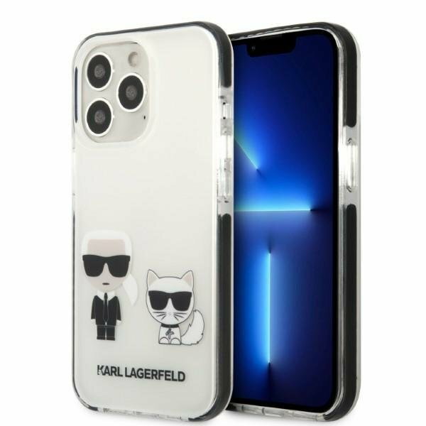 Karl Lagerfeld KLHCP13LTPEKCW iPhone 13 Pro / 13 6,1" hardcase biały/white Karl&Choupette