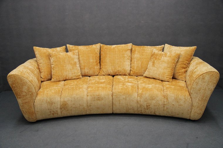 Sofa Bonelli Tapicerowana Żółta 280X140X88 Cm B 8166