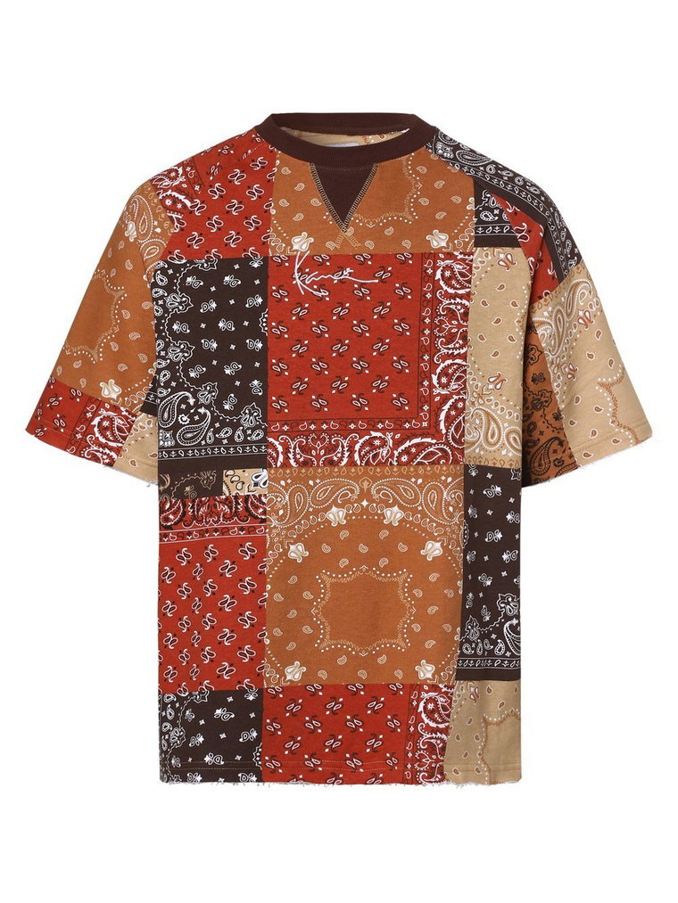 Karl Kani - T-shirt męski, wielokolorowy|czerwony|pomarańczowy|brązowy