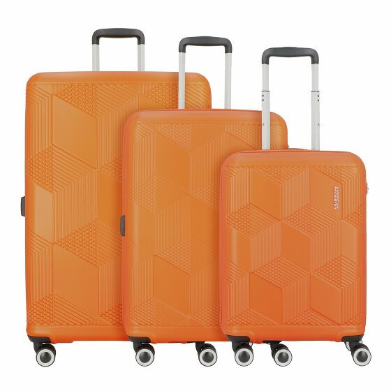 American Tourister Sunchaser 4 kółka Zestaw walizek 3-części copper orange