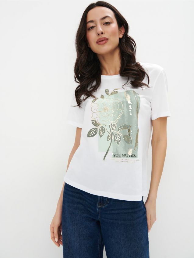 Mohito - T-shirt z nadrukiem - biały