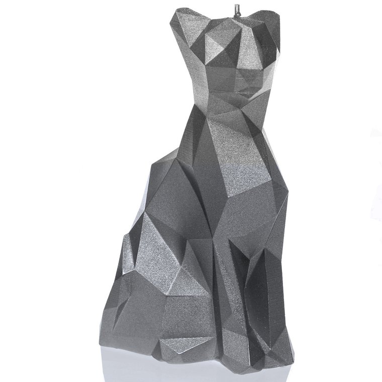 Świeca Cat Low-Poly Steel