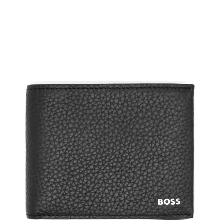 BOSS BLACK Skórzany portfel Trifold