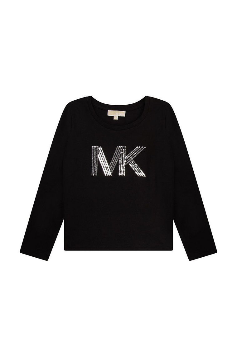 Michael Kors longsleeve bawełniany dziecięcy kolor czarny