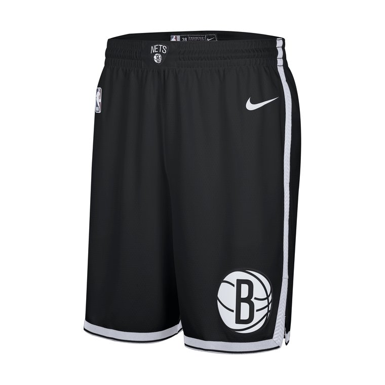 Spodenki dla dużych dzieci Nike Dri-FIT NBA Brooklyn Nets Swingman Icon Edition 2024/25  replika - Czerń