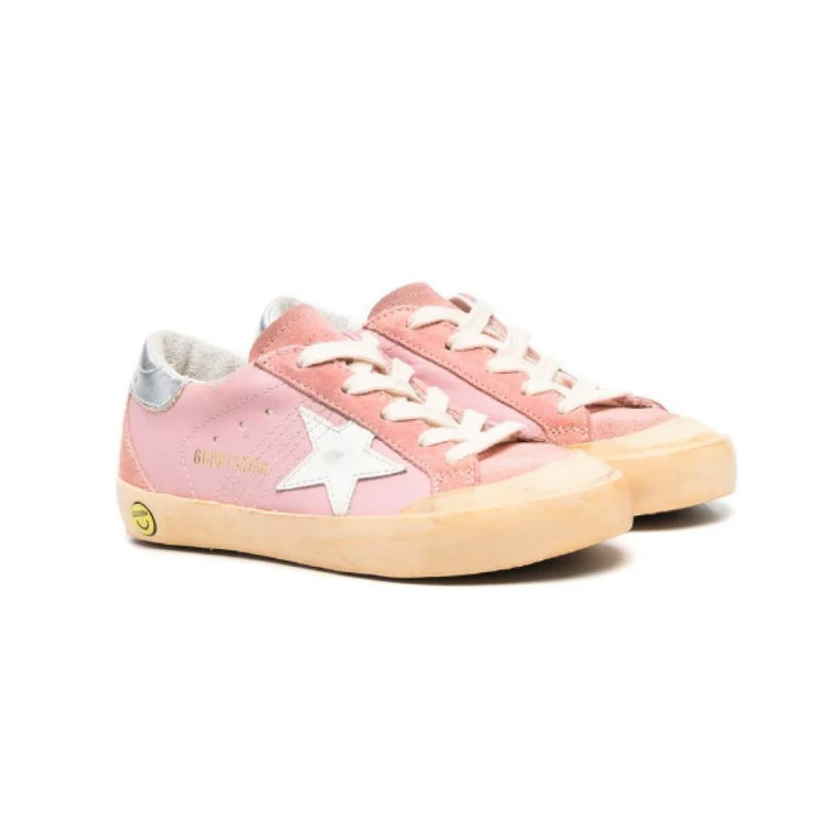 Super Star Sneakers dla dziewczynek - Różowy/Biały/Srebrny Golden Goose