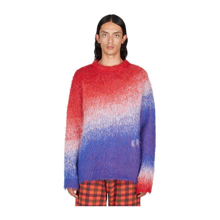 Fuzzy-Knit Gradient Sweater ERL