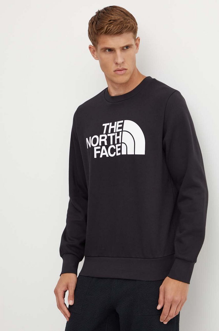 The North Face bluza Easy Crew męska kolor czarny z nadrukiem NF0A89FGJK31