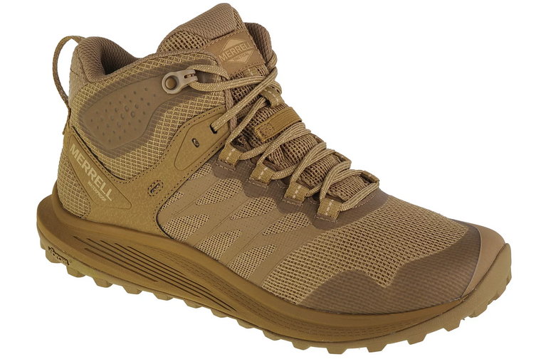 Merrell Nova 3 Mid Tactical WP J005051, Męskie, Beżowe, buty trekkingowe, tkanina, rozmiar: 43,5