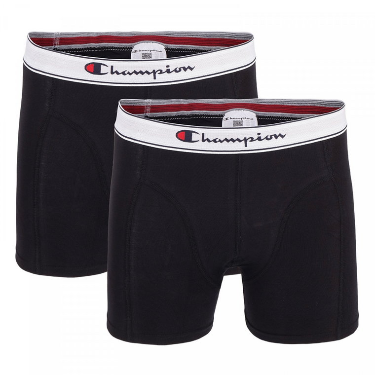 Męskie bokserki (2-pack) Champion 2 pk Boxer - czarne