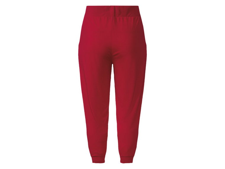 esmara Spodnie letnie damskie XXL z nogawkami 7/8 (XL (48/50), Czerwony)