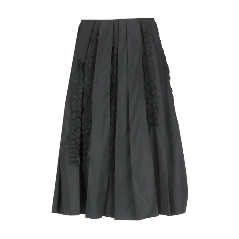 Elegancka Czarna Spódnica Midi dla Kobiet Jil Sander