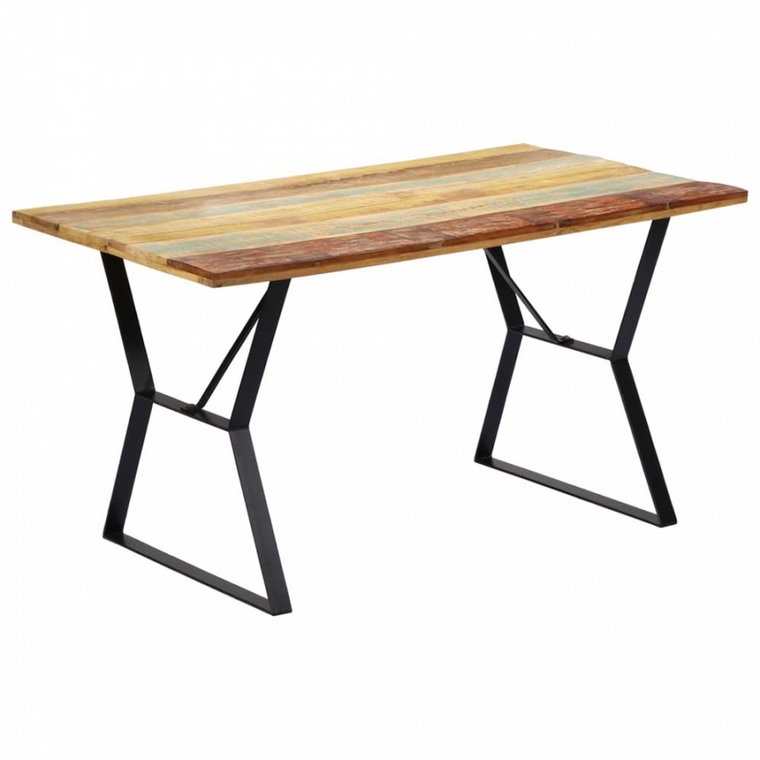 Stół jadalniany, 140 x 80 x 76 cm, z litego drewna z odzysku kod: V-247948