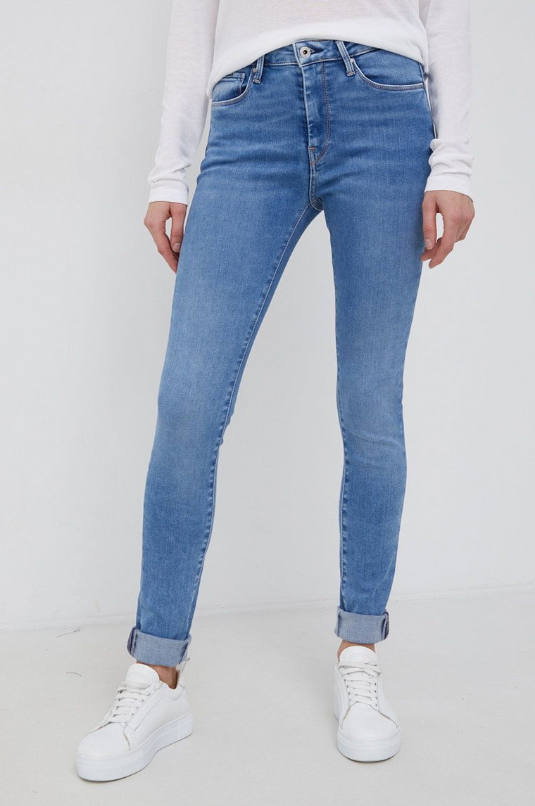 Pepe Jeans Jeansy Regent damskie high waist