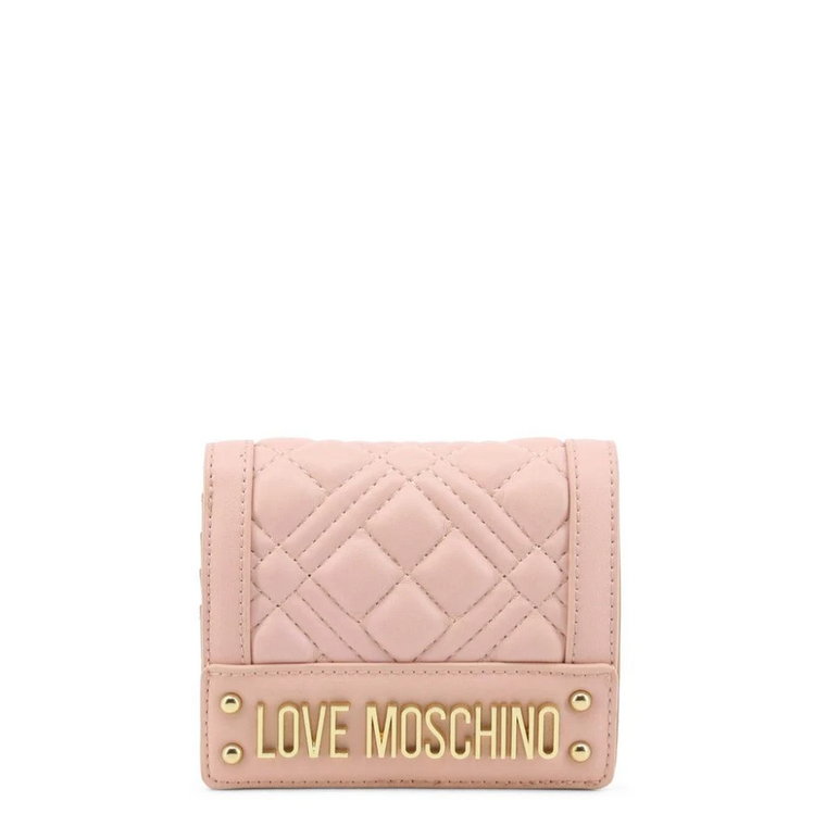 Elegancki różowy portfel damski - Jc5601Pp1Gla0 Love Moschino