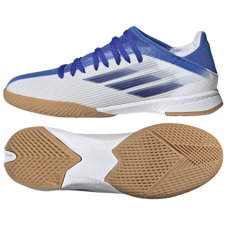 Buty piłkarskie adidas X Speedflow.3 In Jr GW7492 wielokolorowe białe