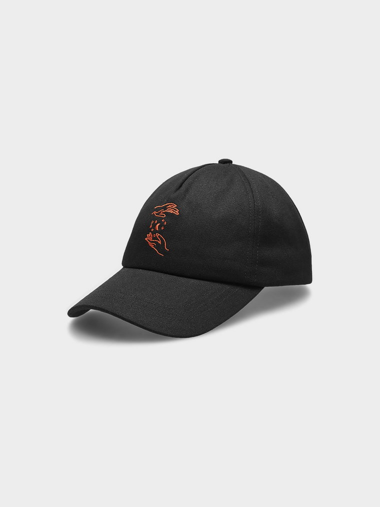 Czapka z daszkiem strapback Outhorn - czarna