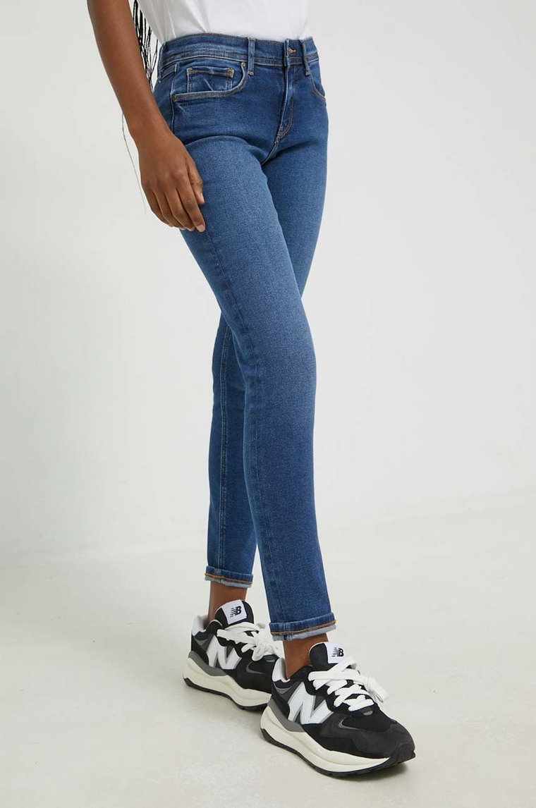 Cross Jeans jeansy damskie medium waist