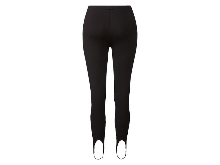 esmara Legginsy damskie ze strzemionami (XS (32/34), Czarny)