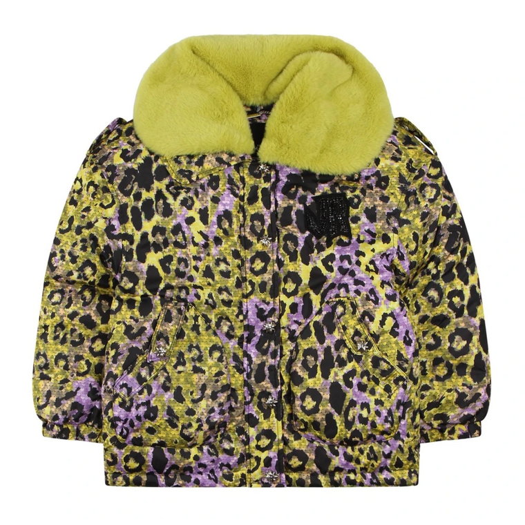 Leopard Print Fur Collar Puffer Jacket Richmond