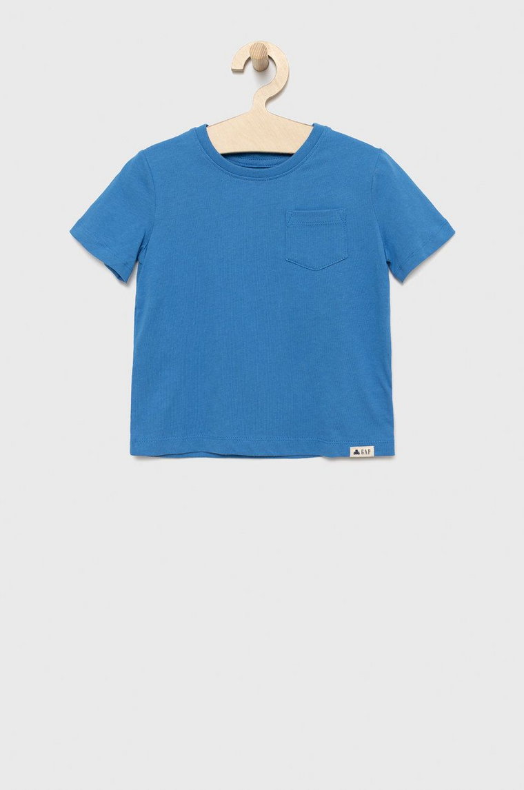 GAP t-shirt bawełniany dziecięcy gładki