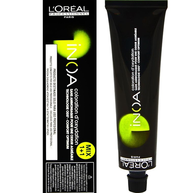 Loreal, Inoa, Farba do włosów 9,12 Bardzo Jasny Blond Popielato - Opalizujący