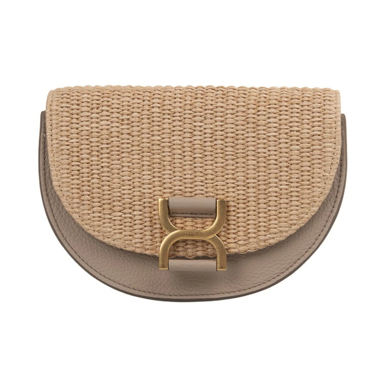 Raffia Flap Mini Torba Brązowa Chloé