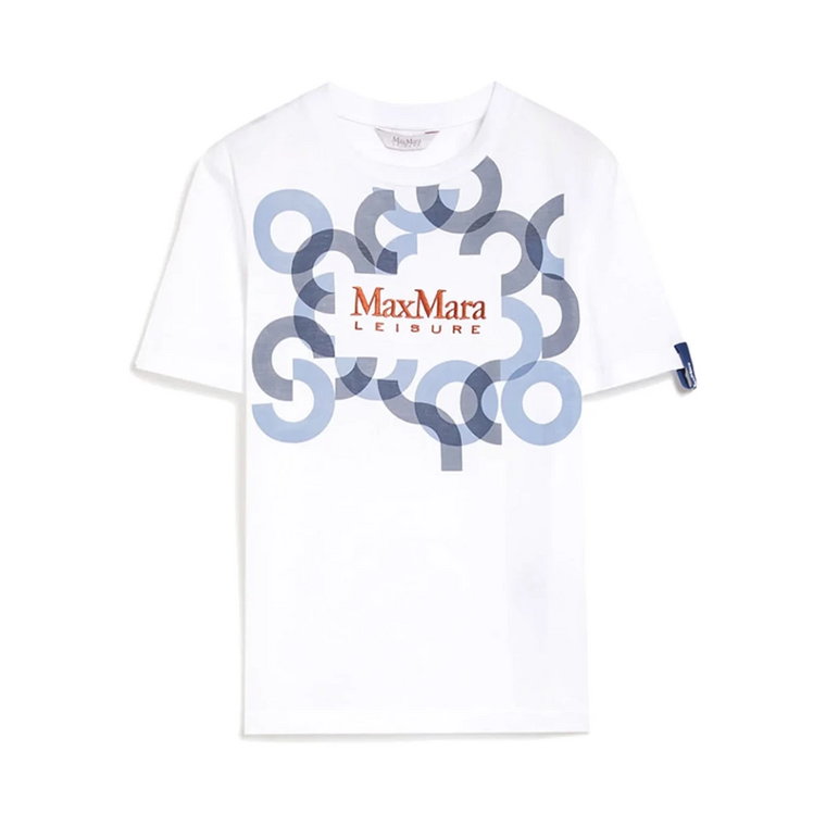 Obliqua Koszulka z Krótkim Rękawem z Dżerseju Max Mara