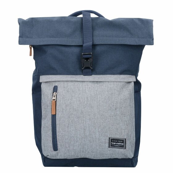 Travelite Plecak Basics Rollup z przegrodą na laptopa 47 cm marine-grau