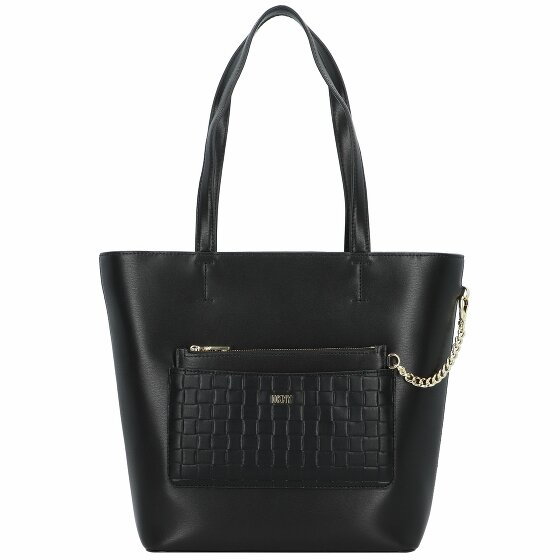 DKNY Simona Shopper Bag Skórzany 25 cm blk-gold