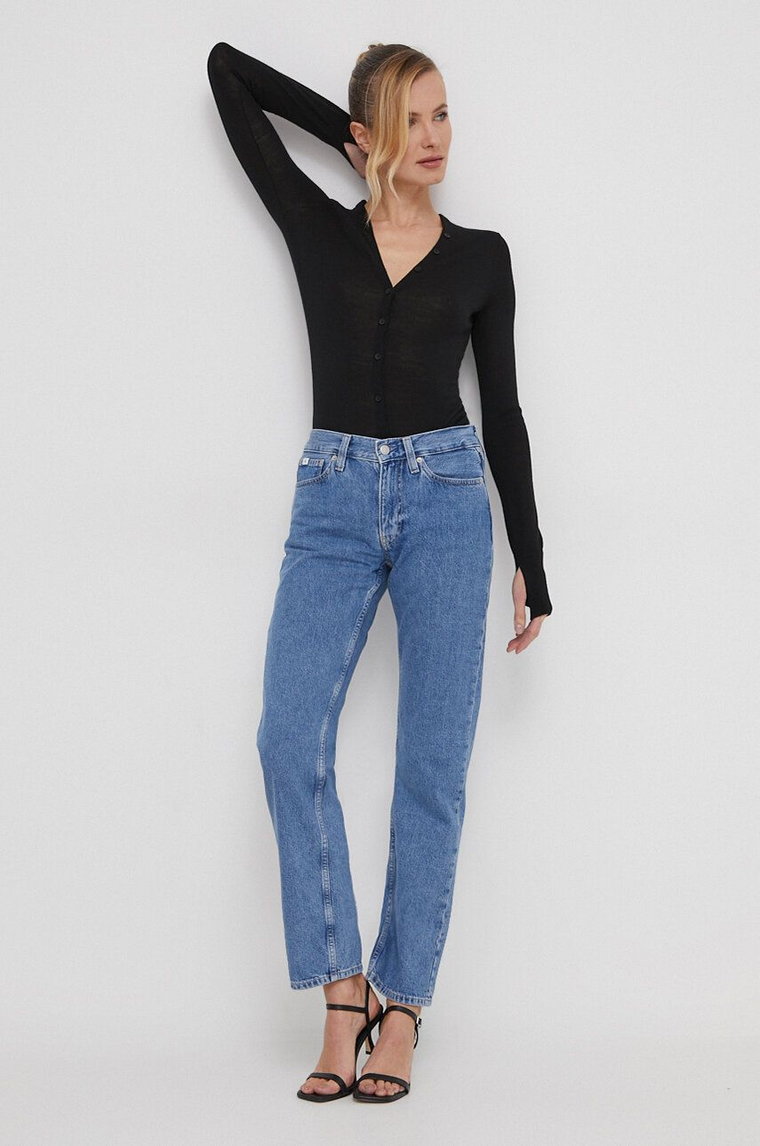 Calvin Klein Jeans jeansy damskie high waist