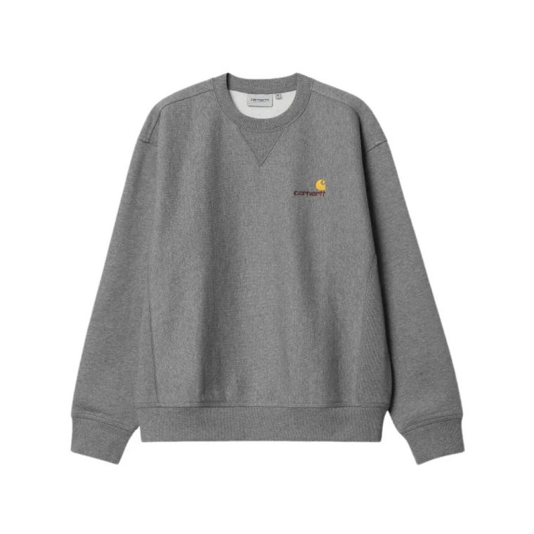 Bluza męska Carhartt WIP American Script Sweat I025475 Dark Grey Heather Carhartt Wip