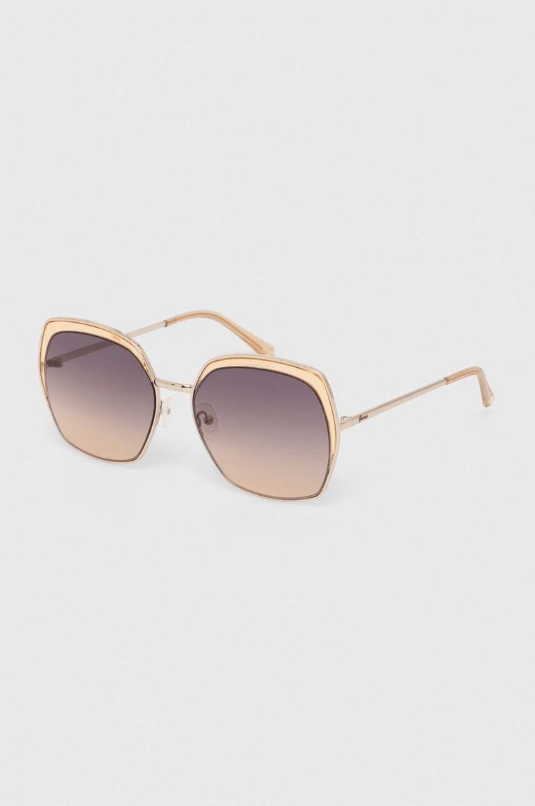Guess okulary przeciwsłoneczne damskie kolor złoty GF0410 33F
