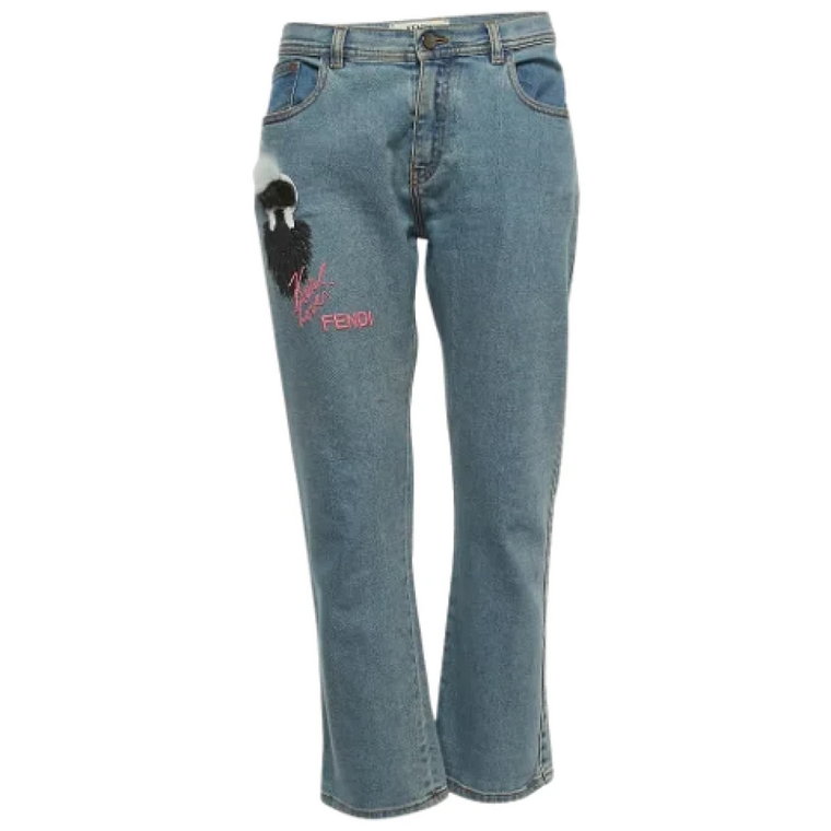 Pre-owned Denim jeans Fendi Vintage