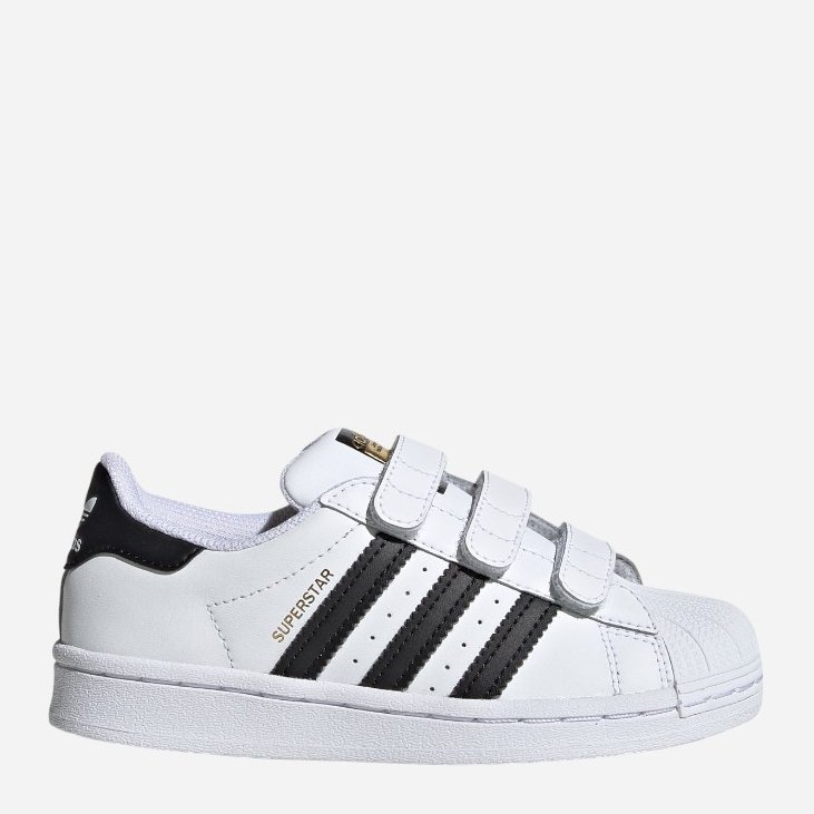 Trampki chłopięce na rzepy adidas Originals Superstar EF4842 19 (3KUK) Białe (4062053378044). Tenisówki i trampki chłopięce