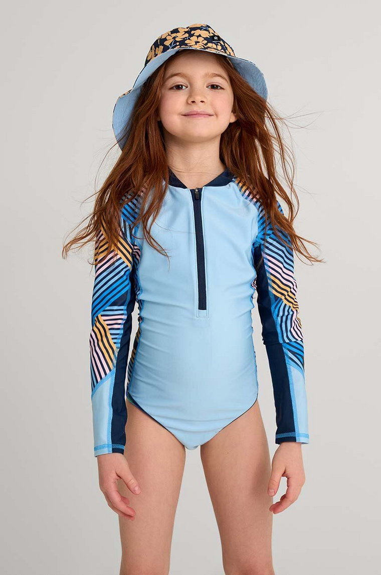Reima jednoczęściowy strój kąpielowy dziecięcy Aalloilla kolor niebieski