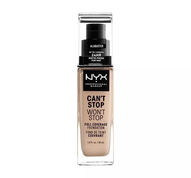 NYX PROFESSIONAL MAKEUP CAN'T STOP WON'T STOP PODKŁAD KRYJĄCY 02 ALABASTER 30ML