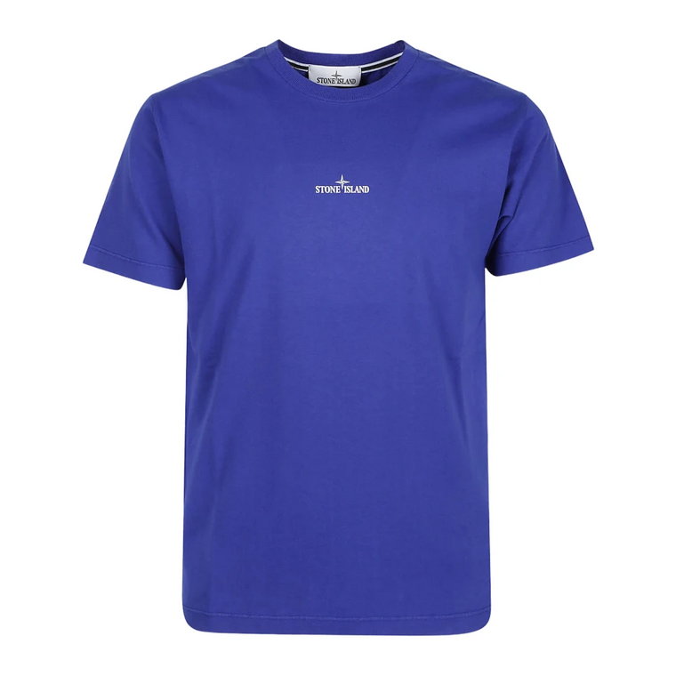 Ulepsz swoją codzienną garderobę tym jasnoniebieskim T-shirtem dla mężczyzn Stone Island