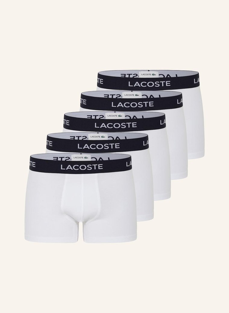 Lacoste Bokserki, 5 Szt. weiss