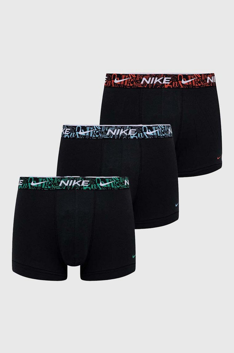 Nike bokserki 3-pack męskie kolor czarny