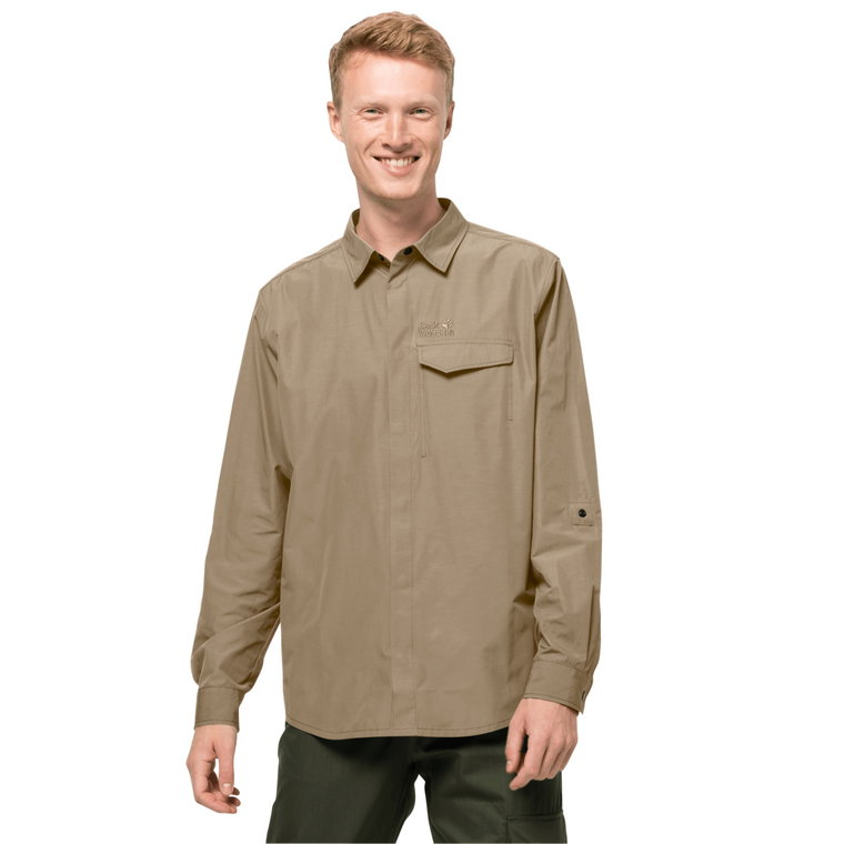 Koszula z długim rękawem LAKESIDE ROLL-UP SHIRT M sand dune - XXL