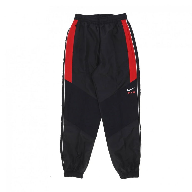 Spodnie Sportswear Air Woven Czarno-Czerwone Nike