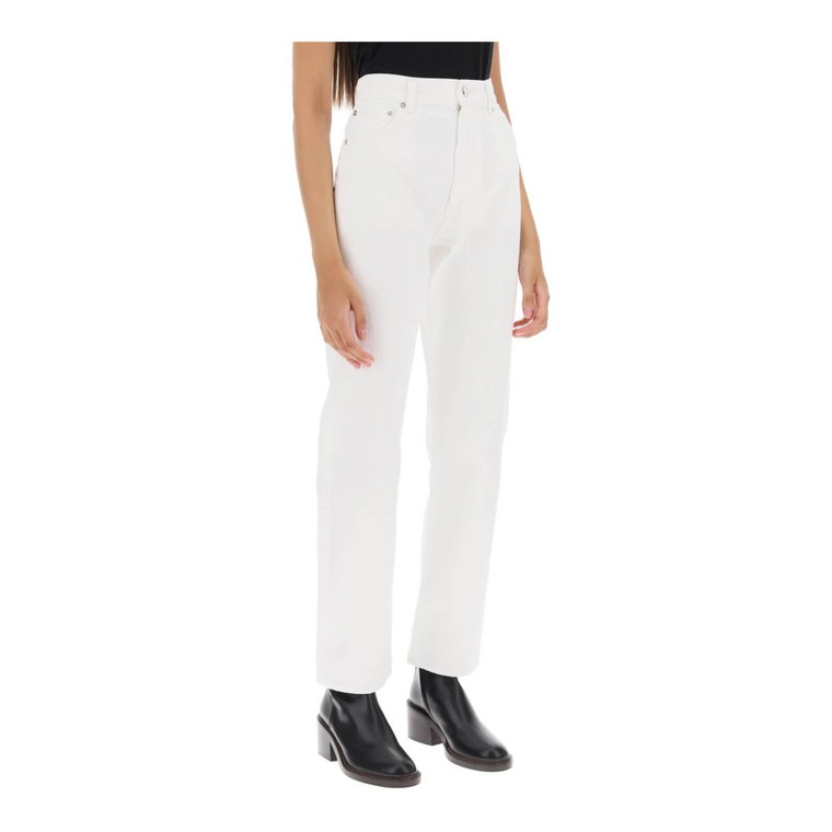 Organiczne cropped straight cut jeans Loulou Studio